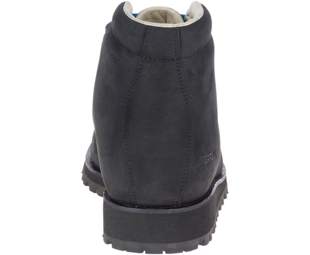 Botas Homem - Merrell Wilderness Lt Waterproof - Pretas - ERH812965